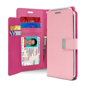 Goospery Rich Diary Wallet Case for Samsung Galaxy S8 Plus - Pink